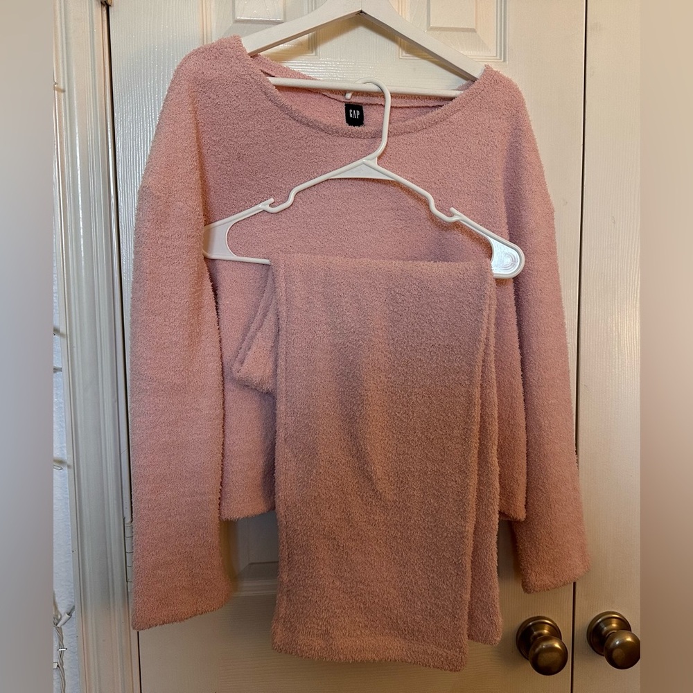 Womens Gap relaxed chenille lounge set sz XL